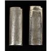 Image 6 : 2 Navajo German Silver & Turquoise Lighter Covers