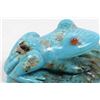 Image 6 : Zuni Turquoise Frog Fetish by Fabian Cheama
