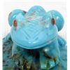 Image 9 : Zuni Turquoise Frog Fetish by Fabian Cheama