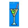 Image 1 : Romero Britto "Blue Martini" Hand Signed Limited Edition Giclee on Canvas; Authe