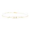 Image 1 : 1.60 ctw Opal and Diamond Bracelet - 14KT Yellow Gold