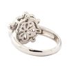 Image 3 : 0.88 ctw Blue Sapphire And Diamond Ring - 14KT White Gold