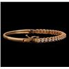 Image 2 : 14KT Rose Gold 1.59 ctw Diamond Bracelet