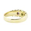 Image 3 : 0.90 ctw Diamond, Amethyst, and Emerald Ring - 14KT Yellow Gold