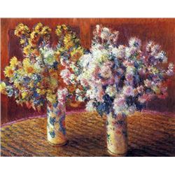 Claude Monet - Two Vases with Chrysanthemums