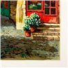 Image 2 : Anatoly Metlan, "At the Alley" Hand Signed Limited Edition Serigraph on Paper wi