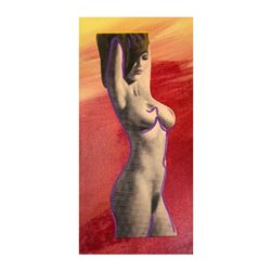 Steve Kaufman (1960-2010),  Nude  Hand Signed and Numbered Limited Edition Hand