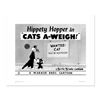 Image 1 : "Cats-A-Weigh (Wanted Cat)" Numbered Limited Edition Giclee from Warner Bros. wi