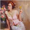 Image 2 : Pino (1939-2010), "Sweet Scent" Framed Limited Edition Artist-Embellished Giclee