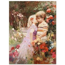 Pino (1939-2010), "The Kiss Revisited" Artist Embellished Limited Edition on Can