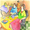 Image 2 : Itzchak Tarkay (1935-2012), Original Mixed Media Watercolor, Hand Signed with Le