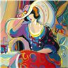 Image 2 : Isaac Maimon, "Elle" Original Acrylic Painting, Hand Signed with Certificate of