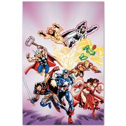 Marvel Comics  Avengers #16  Numbered Limited Edition Giclee on Canvas by Jerry