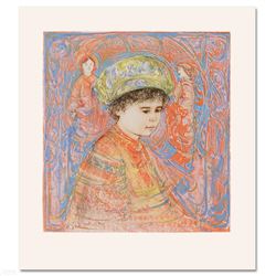  Boy with Turban  Limited Edition Lithograph by Edna Hibel (1917-2014), Numbered