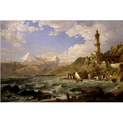 Jasper Francis Cropsey - The Coast of Genoa