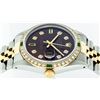 Image 6 : Rolex Mens 2 Tone Brown Diamond & Emerald Oyster Perpetual Datejust Wristwatch