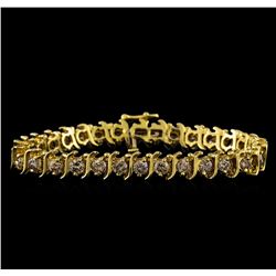 4.85 ctw Diamond Bracelet - 14KT Yellow Gold