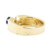 Image 3 : 1.02 ctw Blue Sapphire and Diamond Ring - 14KT Yellow Gold