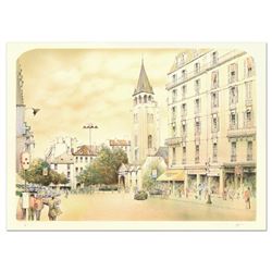 Rolf Rafflewski, "Paris" Limited Edition Lithograph, Numbered and Hand Signed.