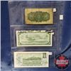 Image 2 : Canada Bills (3): 1923 Twenty Five Cent "Shinplaster" ; 1954 $1 Bill ; 1973 $1 Bill  (See Pics for S