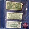 Image 2 : Canada $1 Bills (3): 1937 ; 1954; 1973 (See Pics for Signatures/Serial Numbers)