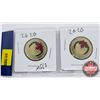 Image 1 : Canada Loonie - Strip of 2 Color - Un Charter: 2020; 2020