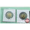 Image 2 : Canada Toonie - Strip of 2 - Victory 2020 : Color & Non Color