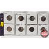 Image 1 : Canada Twenty Five Cent (8 Coins): 2012 Brock Non Color; 2012 Brock Color; 2013 Secord Non Color; 20