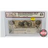 Image 1 : Upper Canada : Farmer's Joint Stock Banking Co. 1849 $5 Bill or Twenty Five Shillings (BCS Certified