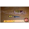 Image 1 : Knife: United Cutlery Knife w/Beaded Sheath (Total Length: 7-1/4")