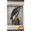 Image 2 : Framed Painting "Hawk" by Nita Ellen (16"H x 13"W)