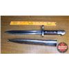 Image 2 : Bayonette w/Wooden Handle & Metal Sheath (9431) (15-3/4")