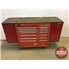 Image 2 : Westward Roll Cabinet Tool Box with 2 Mac Tools Side Boxes (Wooden Top) (43"H x 71"W x 24"D) (No Key