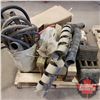 Image 2 : Pallet Lot: Chok Blocks, Hose, Rubber Gloves, Cable, Trailer Wiring, etc