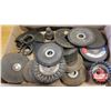 Image 2 : Tray Lot: Makita Angle Grinder w/Discs, etc