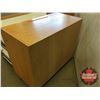 Image 8 : Wooden Office Furniture : 2 Drawer Lateral Cabinet (No Key) (28"H x 36"W x 19"D) & Rolling Bank of D