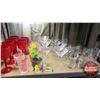 Image 1 : Shelf Lot: Variety of Glasses / Tumblers (Assortment styles / colors) Glass & Plastic