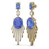 Image 2 : 9.99 ctw Tanzanite & Diamond Earrings 18K Yellow Gold - REF-509H3R