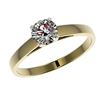 Image 2 : 0.78 ctw Certified Quality Diamond Engagment Ring 10k Yellow Gold - REF-68H2R