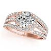 Image 1 : 1.25 ctw Certified VS/SI Diamond Ring 18k Rose Gold - REF-169Y2X