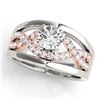 Image 2 : 1.29 ctw Certified VS/SI Diamond Solitaire 2pc Set 14k 2Tone Gold - REF-175G9W