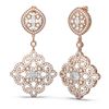 Image 2 : 6.48 ctw Diamond Earrings 18K Rose Gold - REF-570K5Y