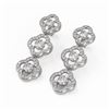Image 1 : 5 ctw Diamond Designer Earrings 18K White Gold - REF-550Y5X