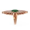Image 2 : 5.07 ctw Emerald & Diamond Ring 18K Rose Gold - REF-263G6W
