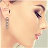 Image 3 : 4.52 ctw Diamond Micro Pave Earrings 18K Rose Gold - REF-345Y2X