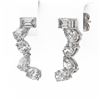 Image 3 : 2.7 ctw Mix Cut Diamonds Designer Earrings 18K White Gold - REF-375Y3X