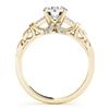 Image 3 : 1 ctw Certified VS/SI Diamond Solitaire 2pc Wedding Set 14k Yellow Gold - REF-140G6W
