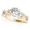 Image 2 : 0.9 ctw Certified VS/SI Diamond Ring 18k Yellow Gold - REF-100X9A