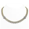 Image 1 : 29.98 ctw Rare Oval Diamond Necklace 18K Yellow Gold - REF-3584N9F