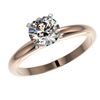 Image 2 : 1.26 ctw Certified Quality Diamond Engagment Ring 10k Rose Gold - REF-167F3M